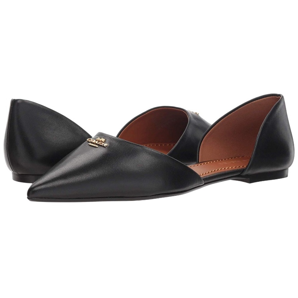 Coach Leather Pointy Toe Flat